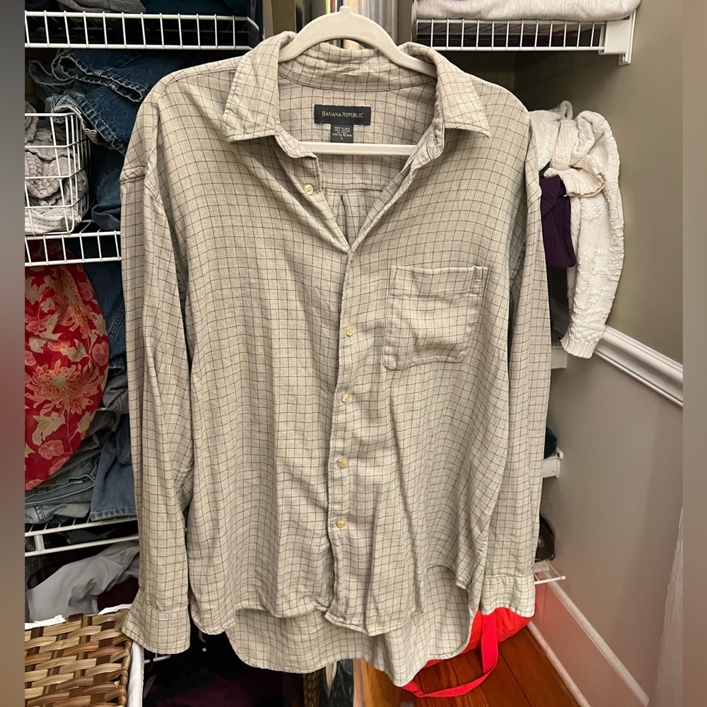 Vintage Banana Republic button up 100% cotton